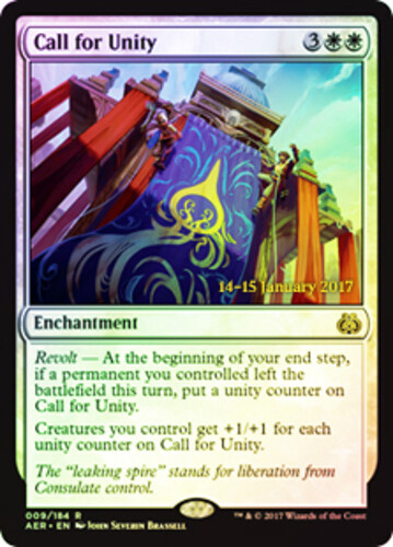 Pre-Release Promos - Call for Unity - Foil - Prerelease Promo