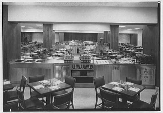 New York City 1948 Esso Building Radio City Schrafft's Employees Dining Room