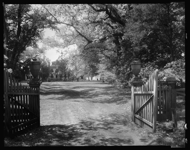 Photo:Hayes Edenton NC 1937 Gate Drive Tree Lined Estate