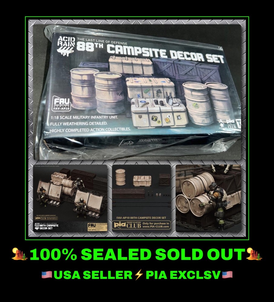 ACID RAIN FAV-AP10 88th Campsite Decor Set gi joe 3.75