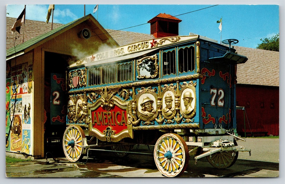 Circus~Circus World Museum Baraboo Wisconsin~Vintage Postcard