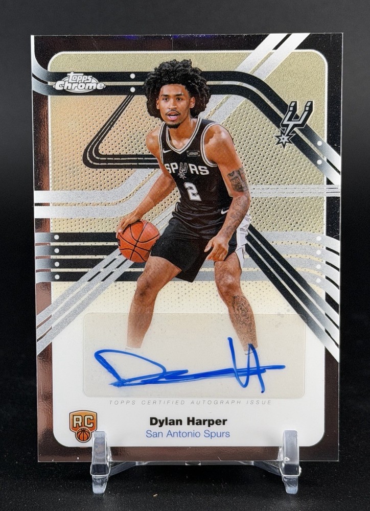 2025-26 Topps Chrome Dylan Harper Next Stop Signature RC Auto #NS-DH Spurs