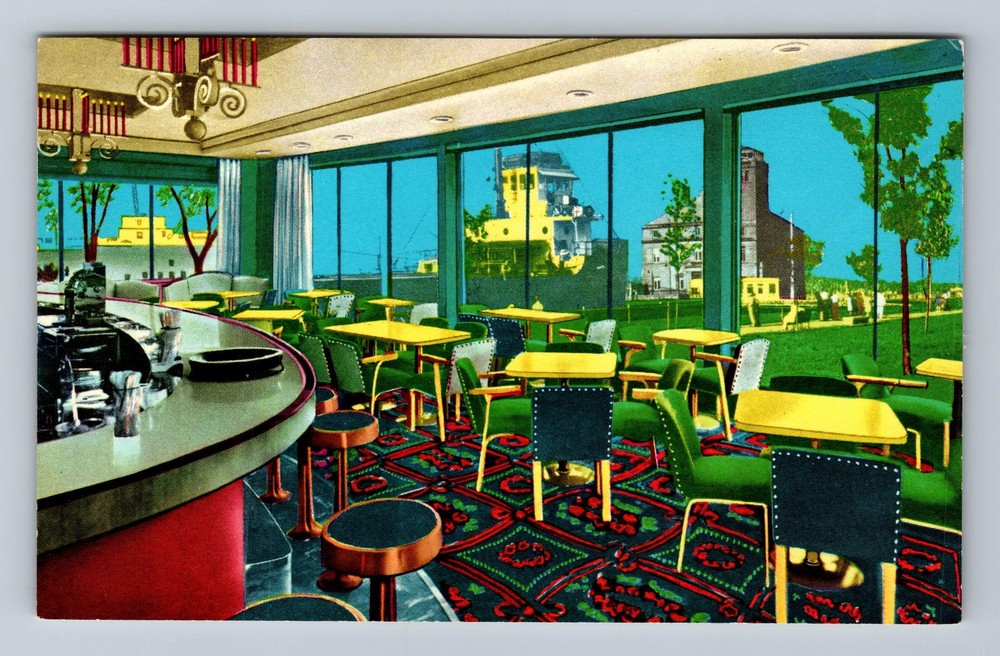 Sault Ste Marie MI-Michigan Hotel Ojibway Vintage Postcard
