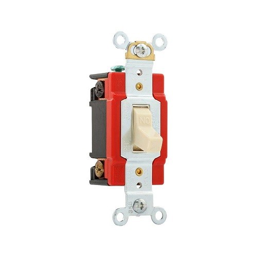 Arrow Hart AH1221V Single Pole Toggle Switch Spec Grade 120-277V AC Only, Ivory-image
