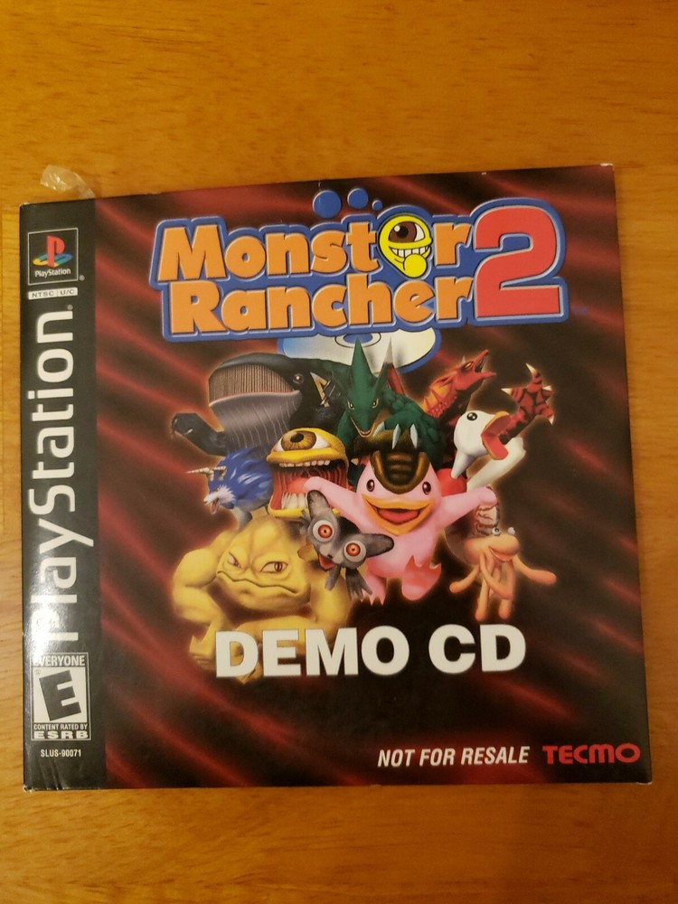Monster Rancher 2 Demo CD PS1 Authentic Rare Collectible Monster Farm 2