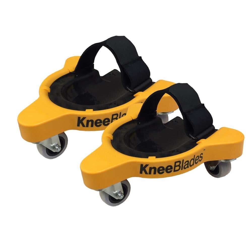 Milescraft Rolling Knee Pads Adjustable Plastic Tapered Gel Knee-Blades Durable