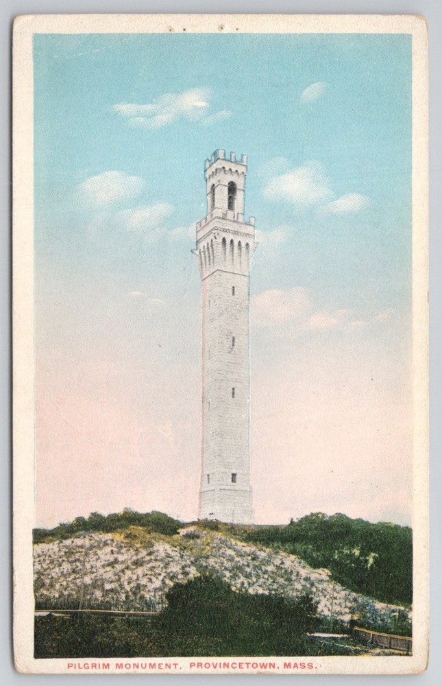Pilgrim Monument Provincetown MA Postcard Early 1900s Massachusetts View