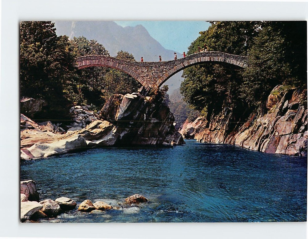 Postcard Ponte dei Salti Verzasca Switzerland
