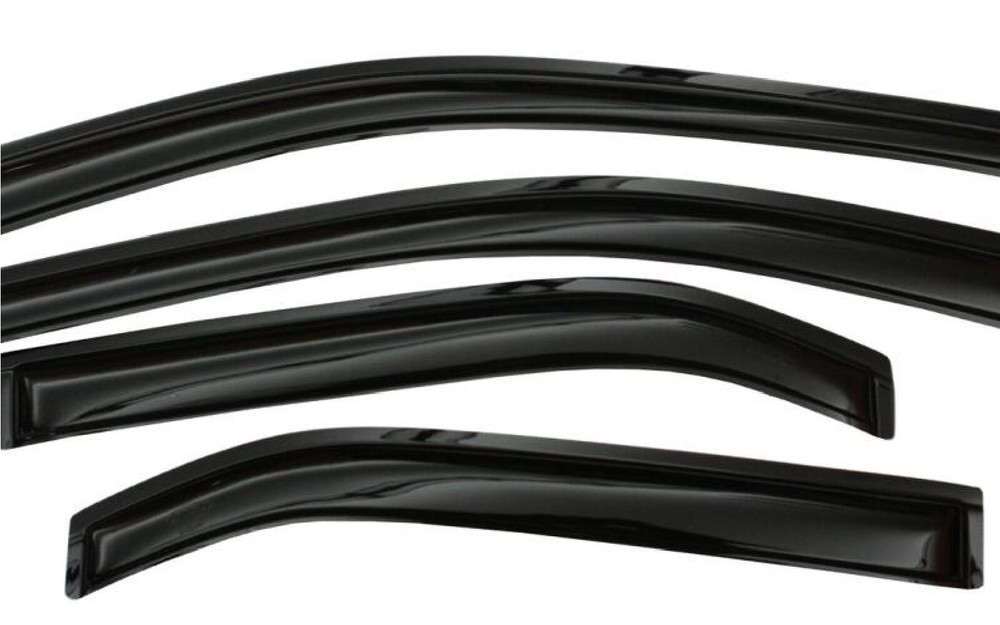 AVS 94984 Set of 4 Dark Smoke Ventvisor Acrylic Window Deflectors for Kia Rio