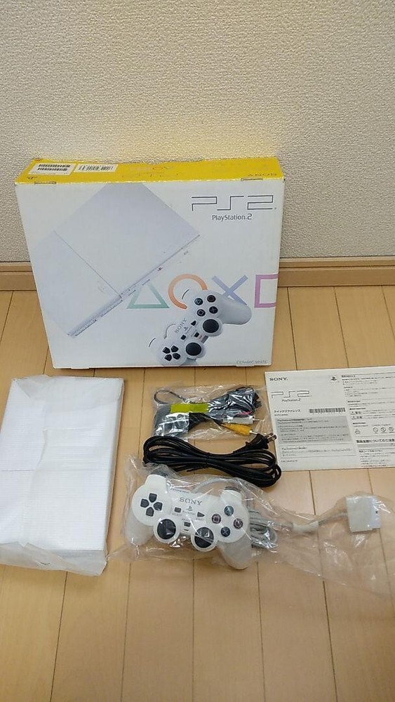 Near MINT Sony PS2 Slim SCPH-90000 Ceramic White Console