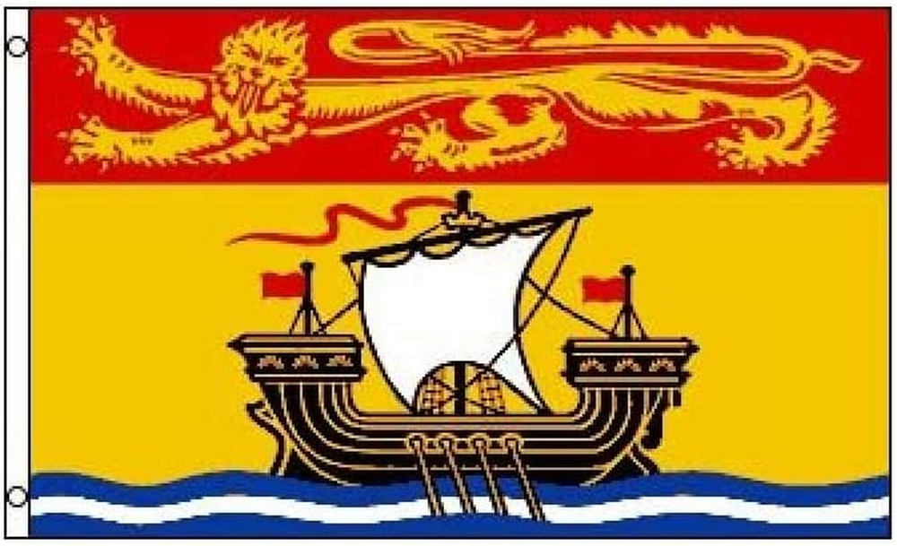New Brunswick Flag 3x5 Ft 100D Polyester Canadian Region Banner