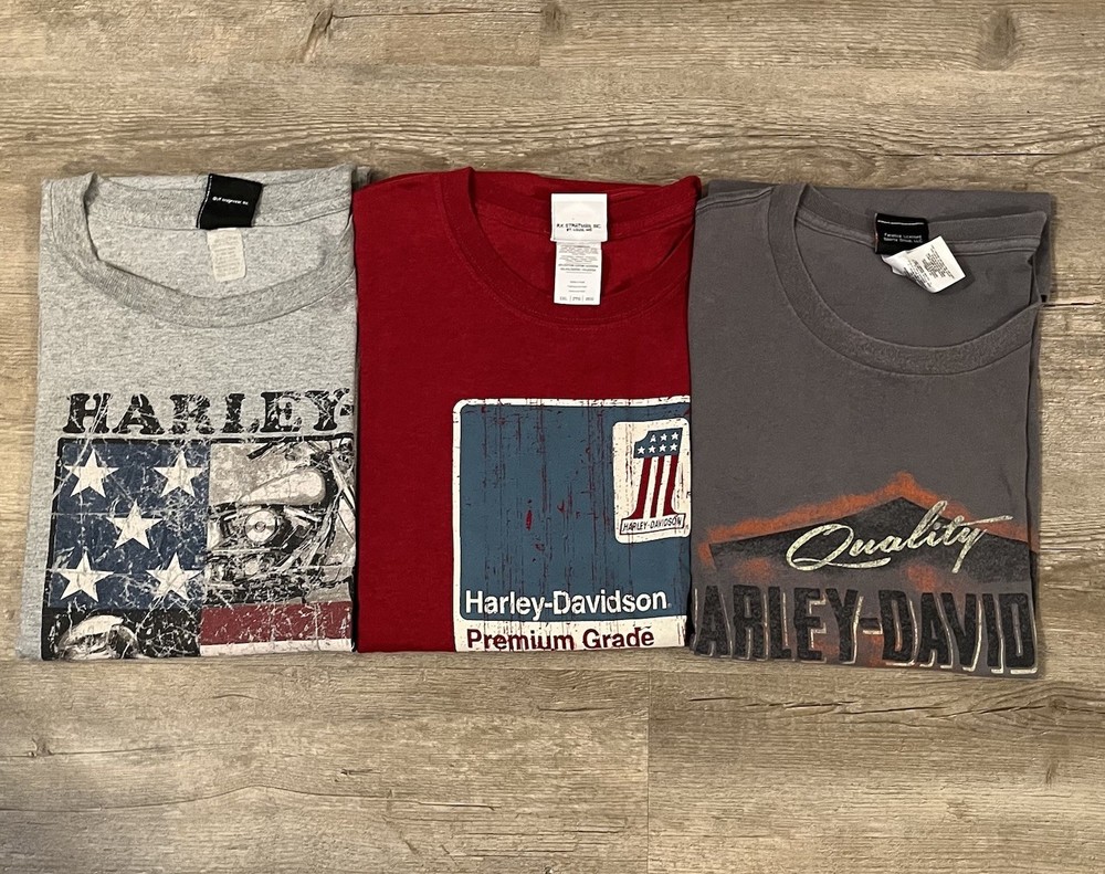 Harley Davidson T-Shirt Lot Of 3 Size 2XL