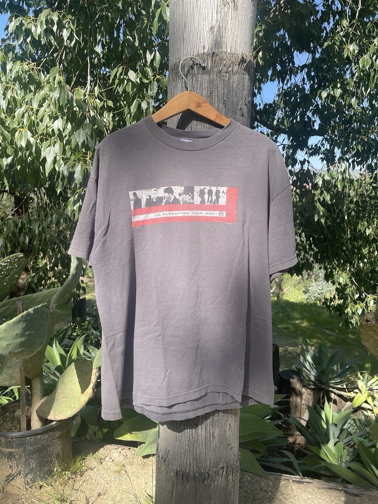Vintage Y2K U2 Elevation Tour 2001 Band T-shirt Size XL Murina Tag Music Merch