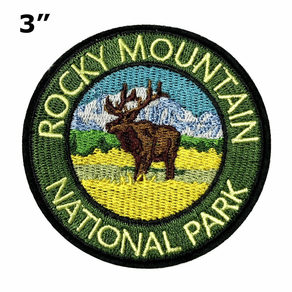 Rocky Mountain National Park Patch Embroidered Iron-On Applique Souvenir Gift