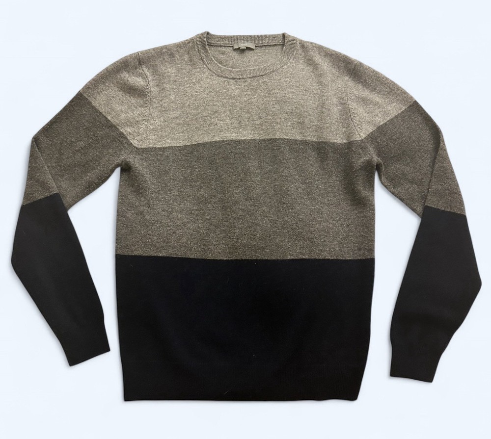 Kier + J Men’s Crewneck Sweater, Wool Cashmere Blend, Size Medium