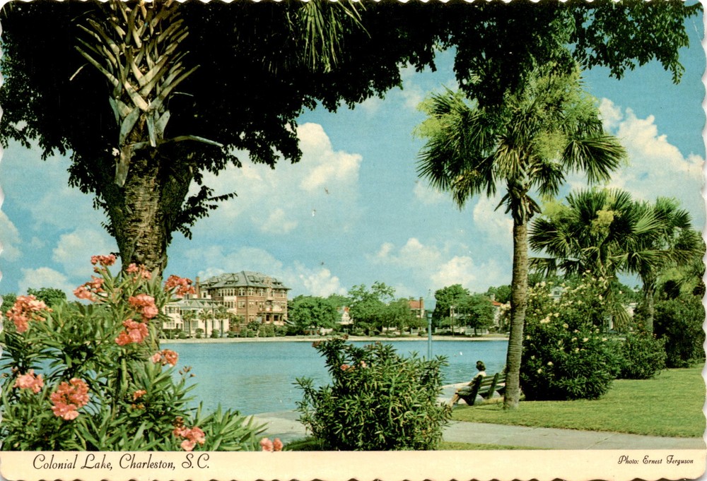 Colonial Lake, Charleston, South Carolina, Ernest Ferguson, Dexter Postcard