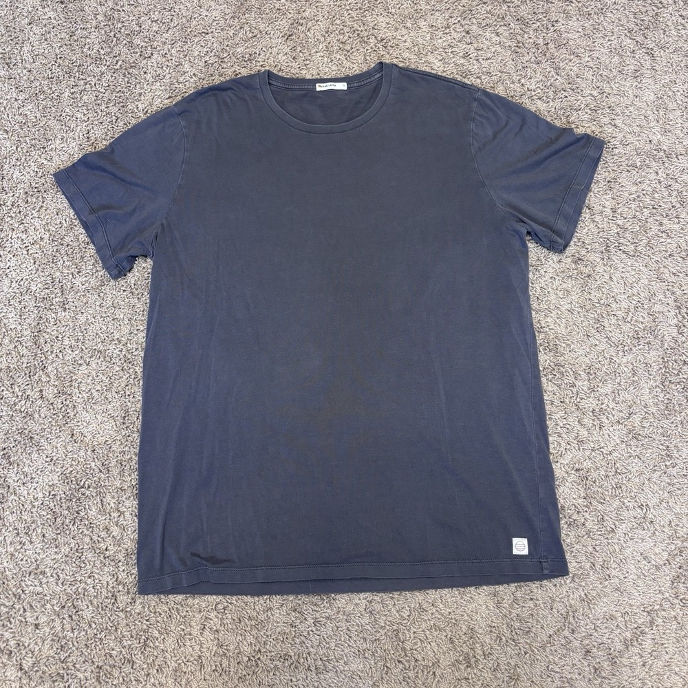 Marine Layer Men's large Short Sleeve T-Shirt crew neck navy   casual layering