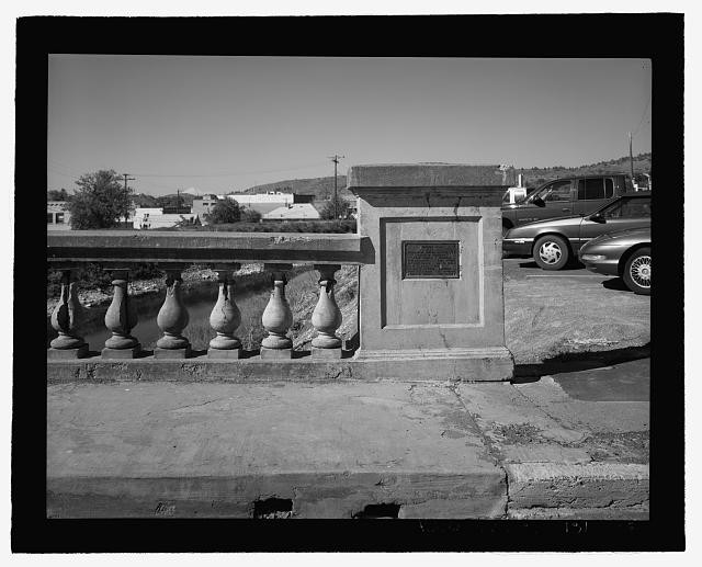 Photo:Concrete Arched Balustrade Bridge Detail 1900s Inset Posts Railing