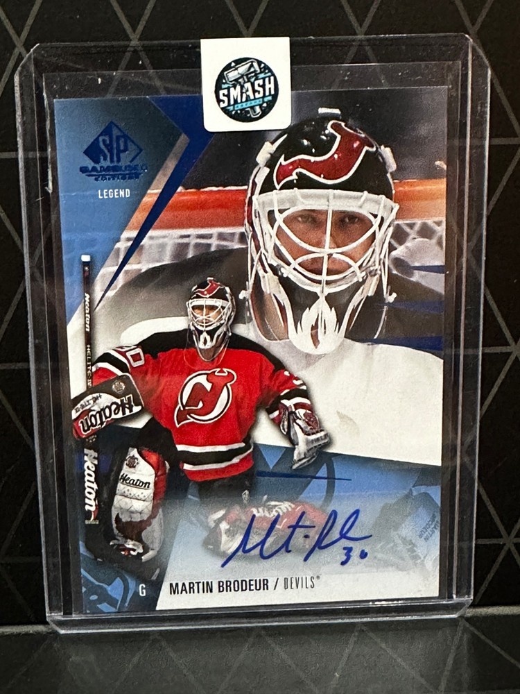 2023-24 SP Game Used Blue Paralell Martin Brodeur  Auto New Jersey Devils #189