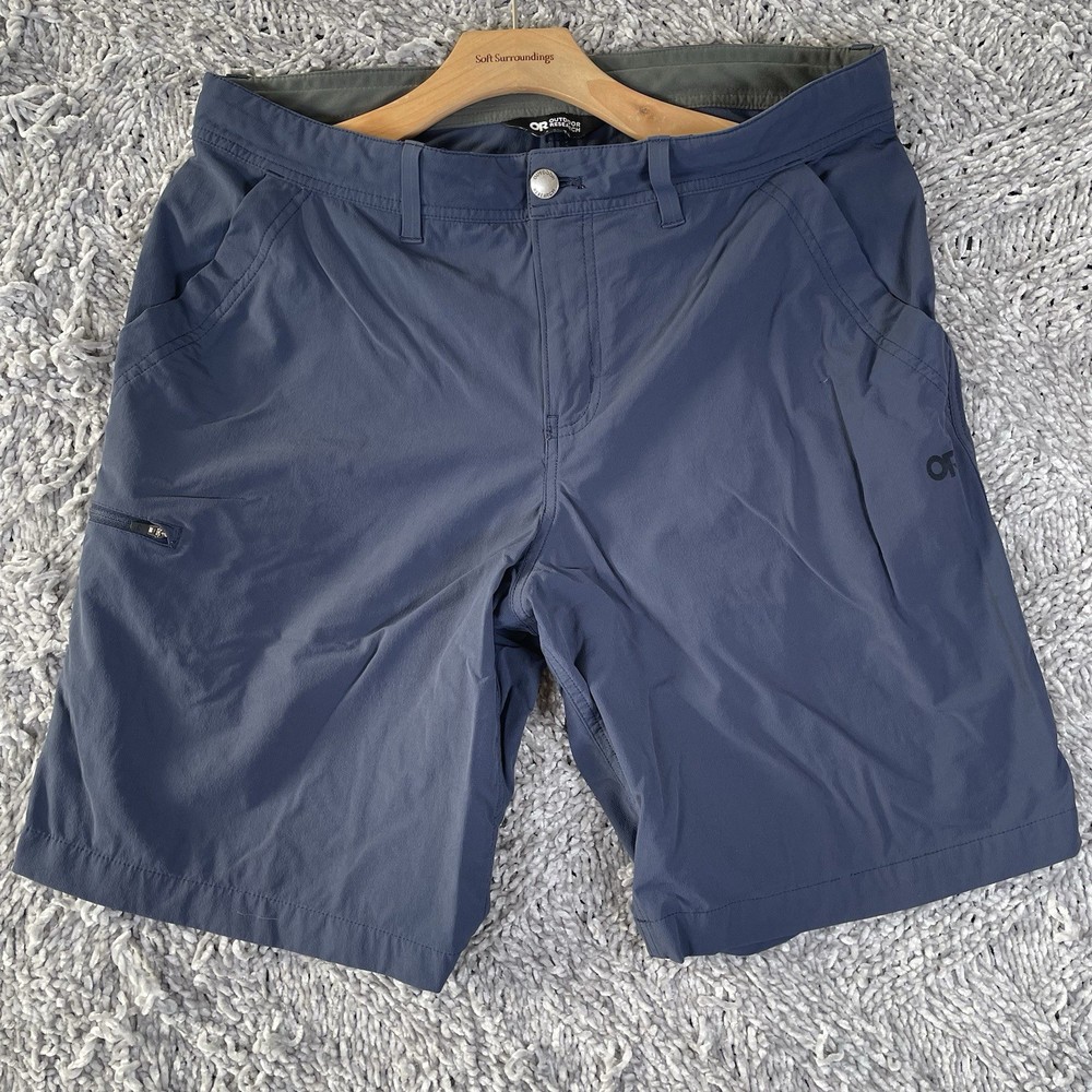 Outdoor Research Cargo Shorts Men's Size 36 Navy Blue Hiking Outdoors Stretch