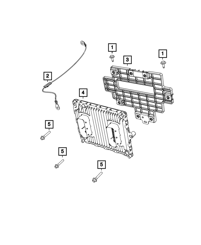 Genuine Mopar Engine Controller Module 68568655AB