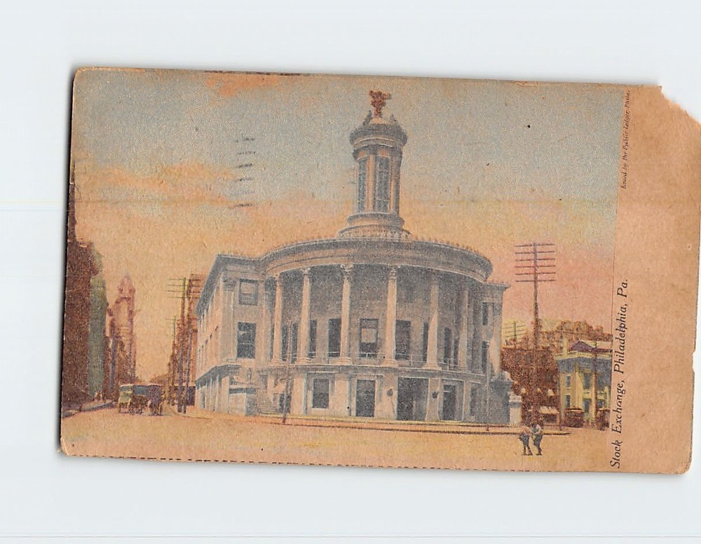 Postcard Stock Exchange Philadelphia Pennsylvania USA