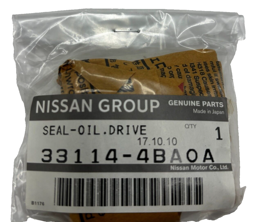NISSAN 33114-4BA0A Genuine Parts OE Seal - Oil, Drive Pinion 331144BA0B