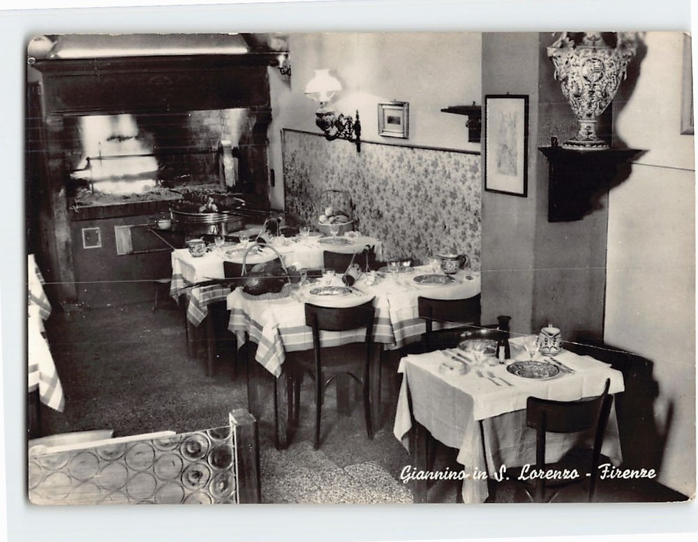 Postcard Interior Giannino in San Lorenzo Florence Italy
