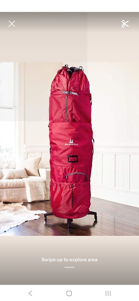 Balam Hill Tree Storage Bag On Wheels 7-8 Foot Tree