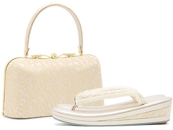 Zori Bag Set Robe Decollete I Gold L Size Yume Clothes Made in Japan Luxury