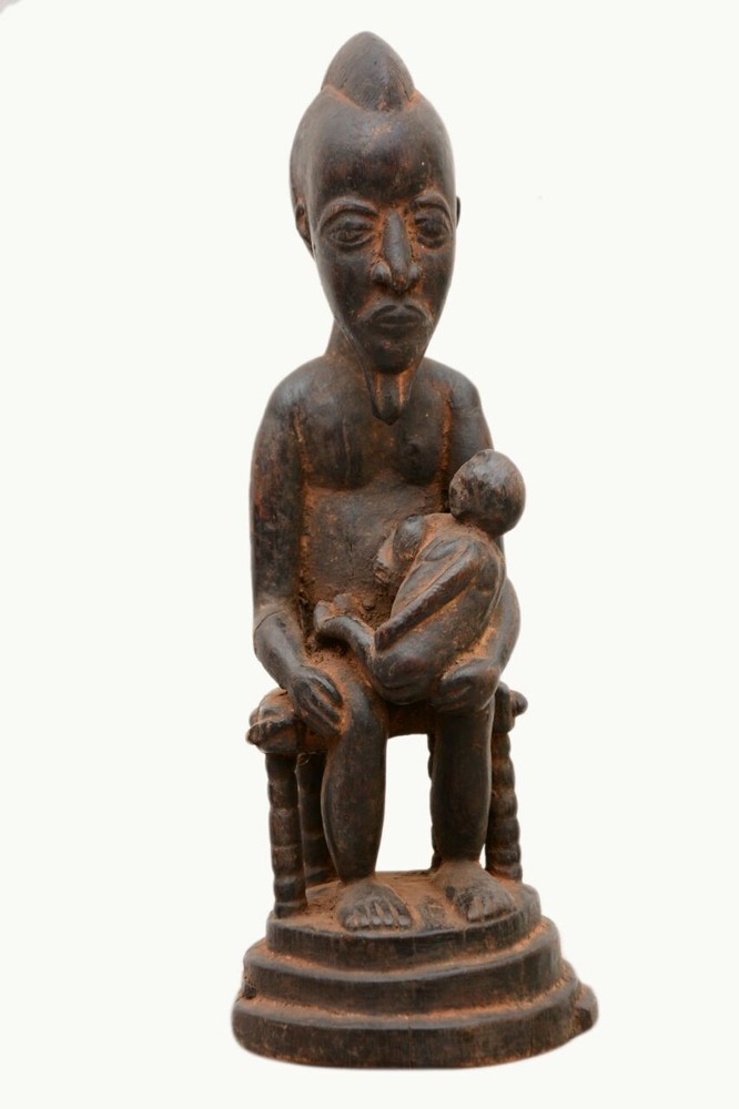 0791 Baule Figurine asie usu or blolo bian Ivory Coast Africa