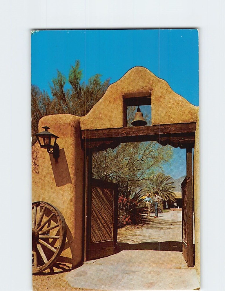 Postcard Entrance To Hacienda Del Sol Ranch Resort Tucson Arizona