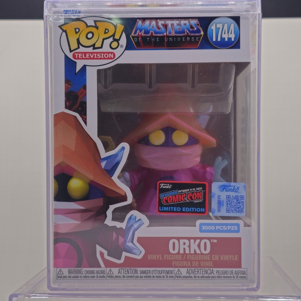 Funko Pop! MOTU ORKO #1744 LE 3000 NYCC 2025 Official Sticker w/Protector-NIB