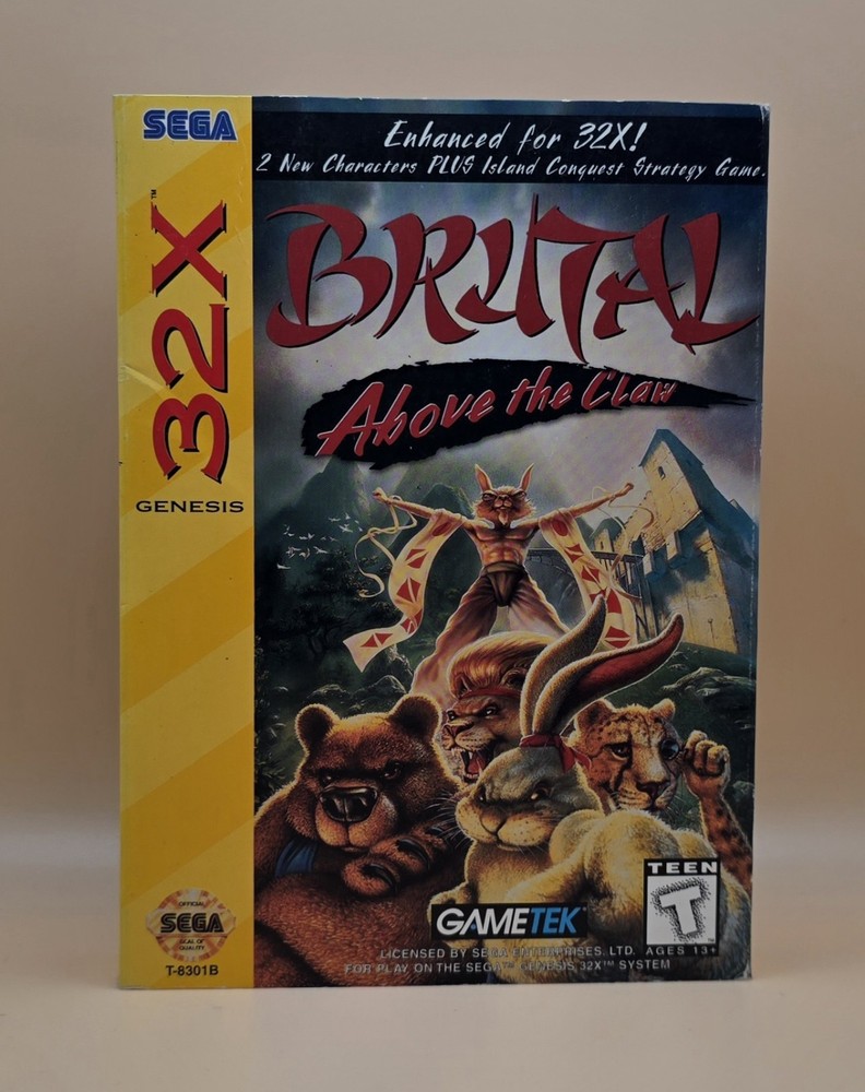 Brutal: Above the Claw (Sega 32X) CIB, Tested & Working