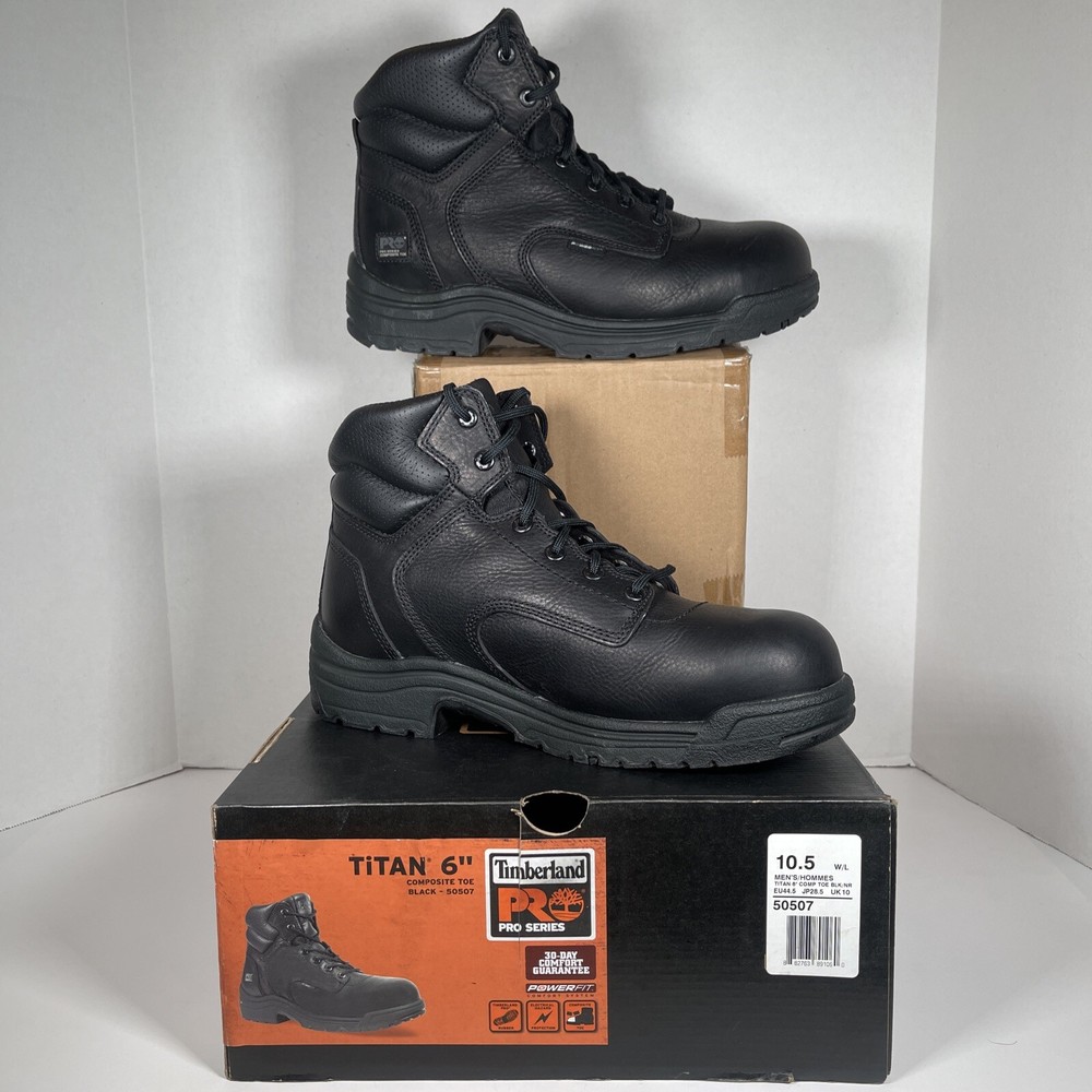 Timberland PRO TiTAN 6 Composite Toe Work Boots Size 10.5 Lightly Used 50507