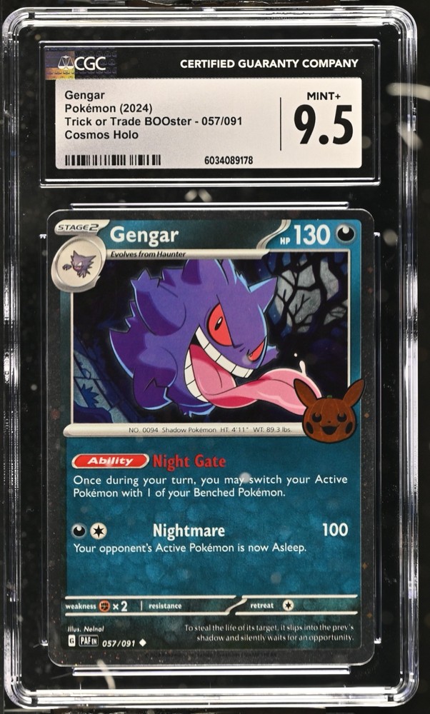 Gengar (Cosmos Holo) 057/091 Trick or Trade Booster Bundle 2024 Holo