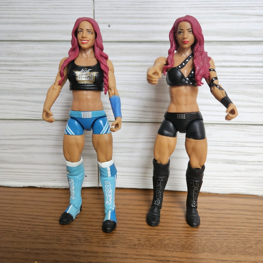 Sasha Banks WWE Diva Mattel 2011  Wrestling Action Figure Lot Of 2