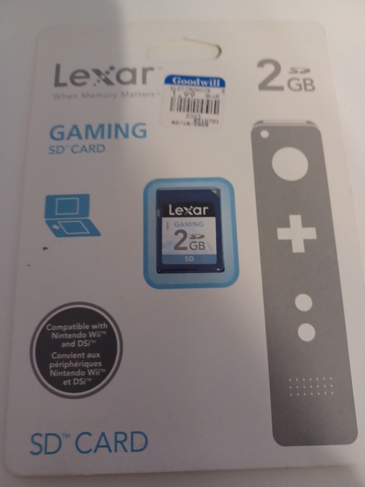 Lexar Gaming SD Card 2GB Brand New and Sealed