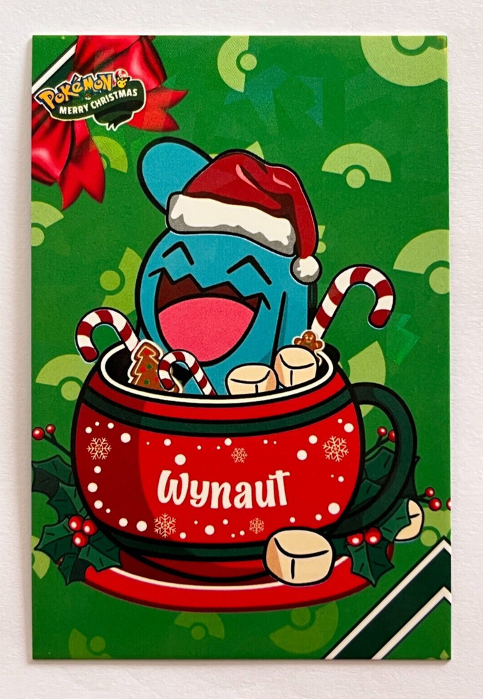 2024 POKEMON CHRISTMAS DATABASE Card #090 WYNAUT Peru Edition Foil