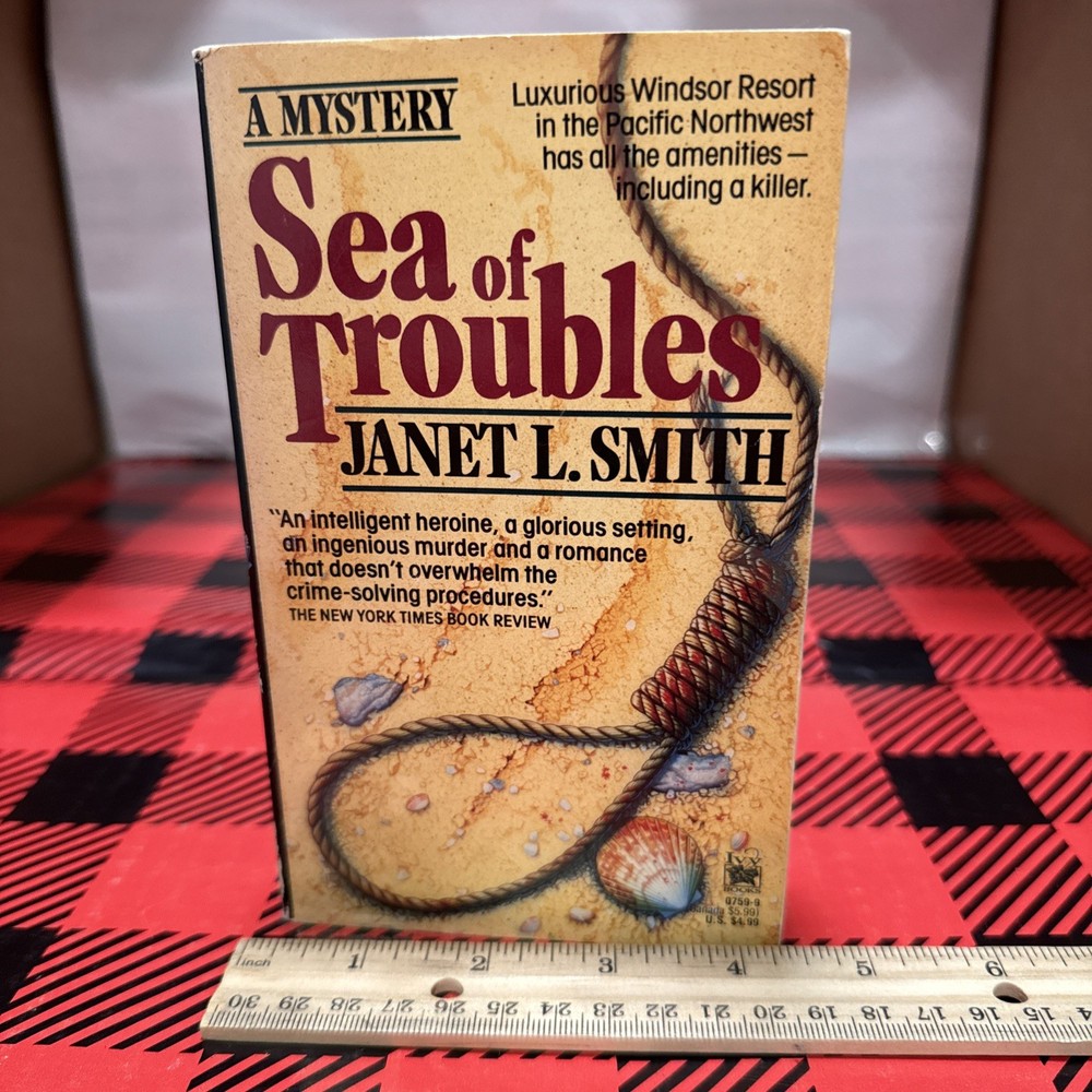 Vintage 1991 Paperback Sea of Troubles, Smith, Janet L. 1st Ballantine Book Edi