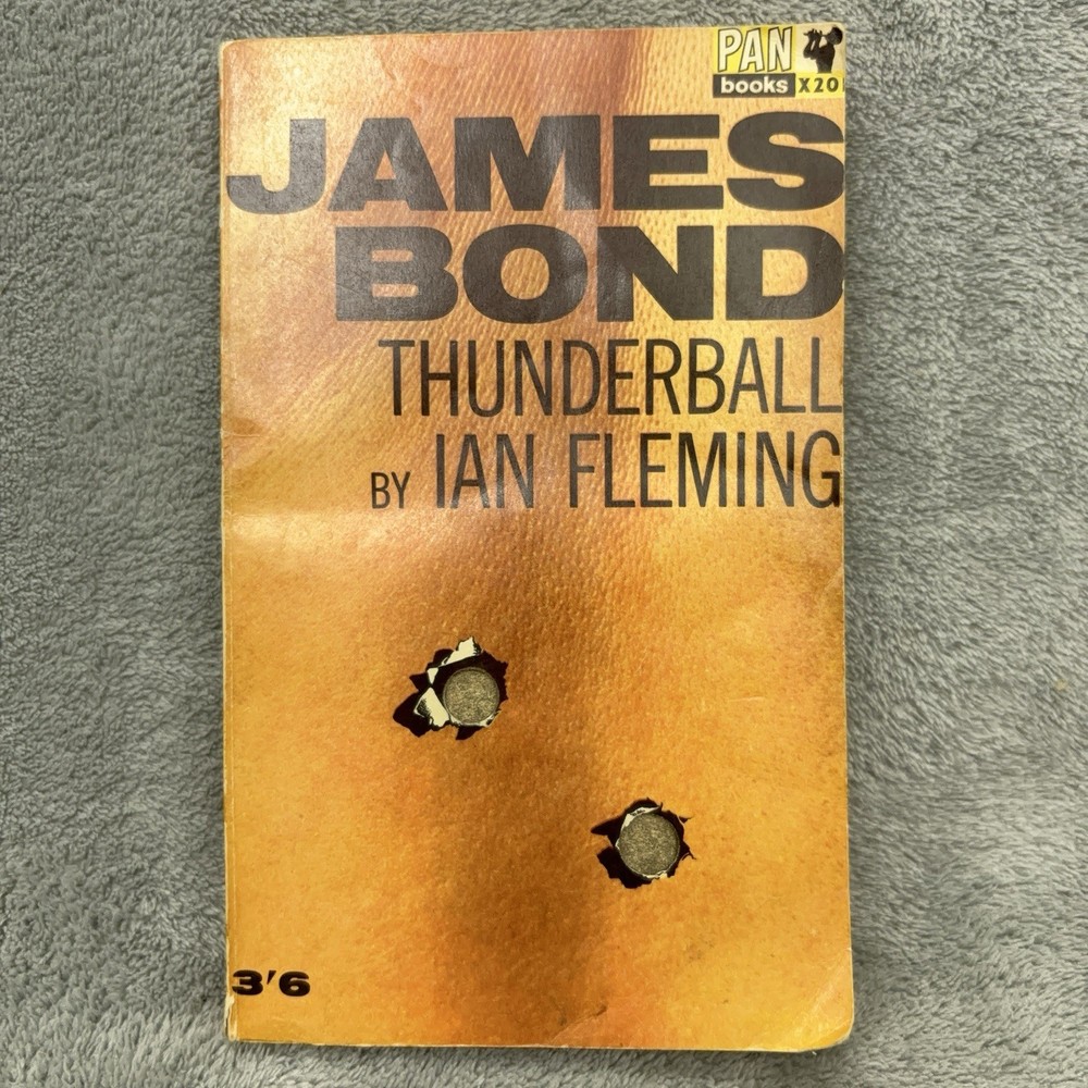 James Bond Thunderball by Ian Fleming Paperback 1963 Spy Espionage Cold War VTG