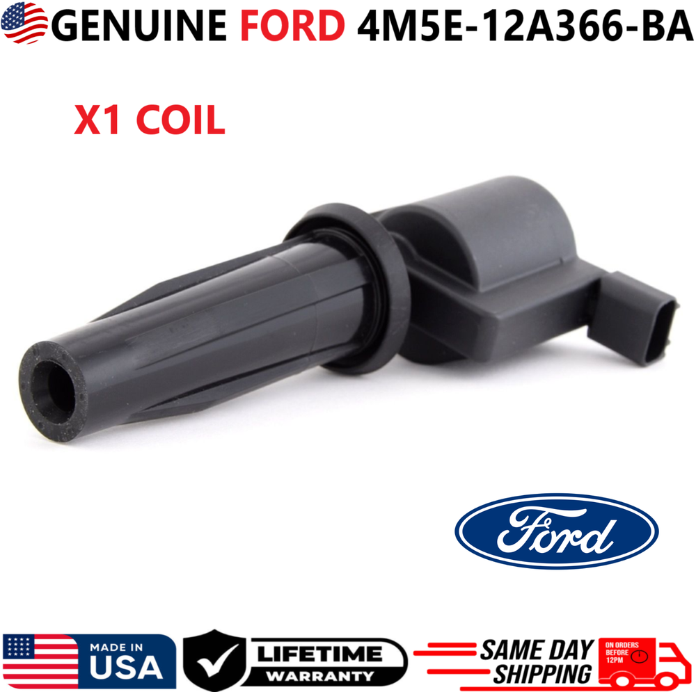 GENUINE x1 Ignition Coil For 2003-2020 Ford Mazda 2.0L 2.3L 2.5L, 4M5E-12A366-BA