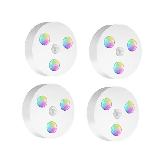 Motion Sensor Night Light USB Rechargeable 8-Color Mood Lighting Set