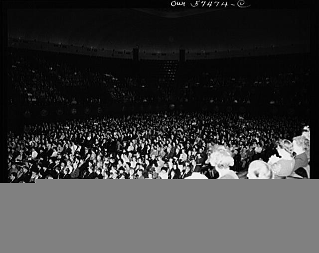 Photo:1910s Indoor Auditorium Crowd Large Audience Rally Concert
