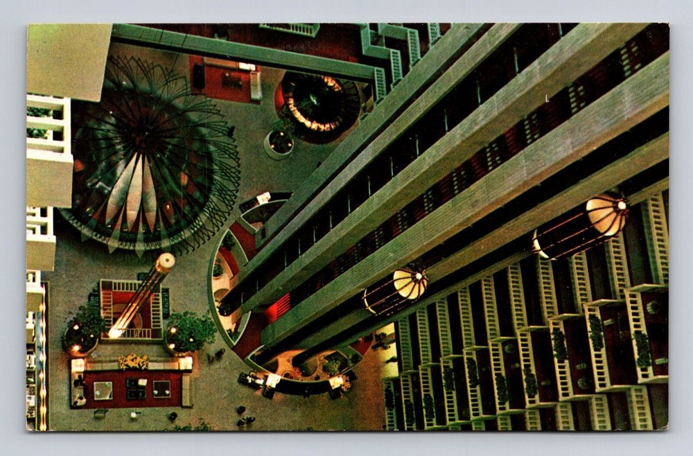 Atlanta GA-Georgia, Regency Hyatt House Advertising, Vintage Souvenir Postcard