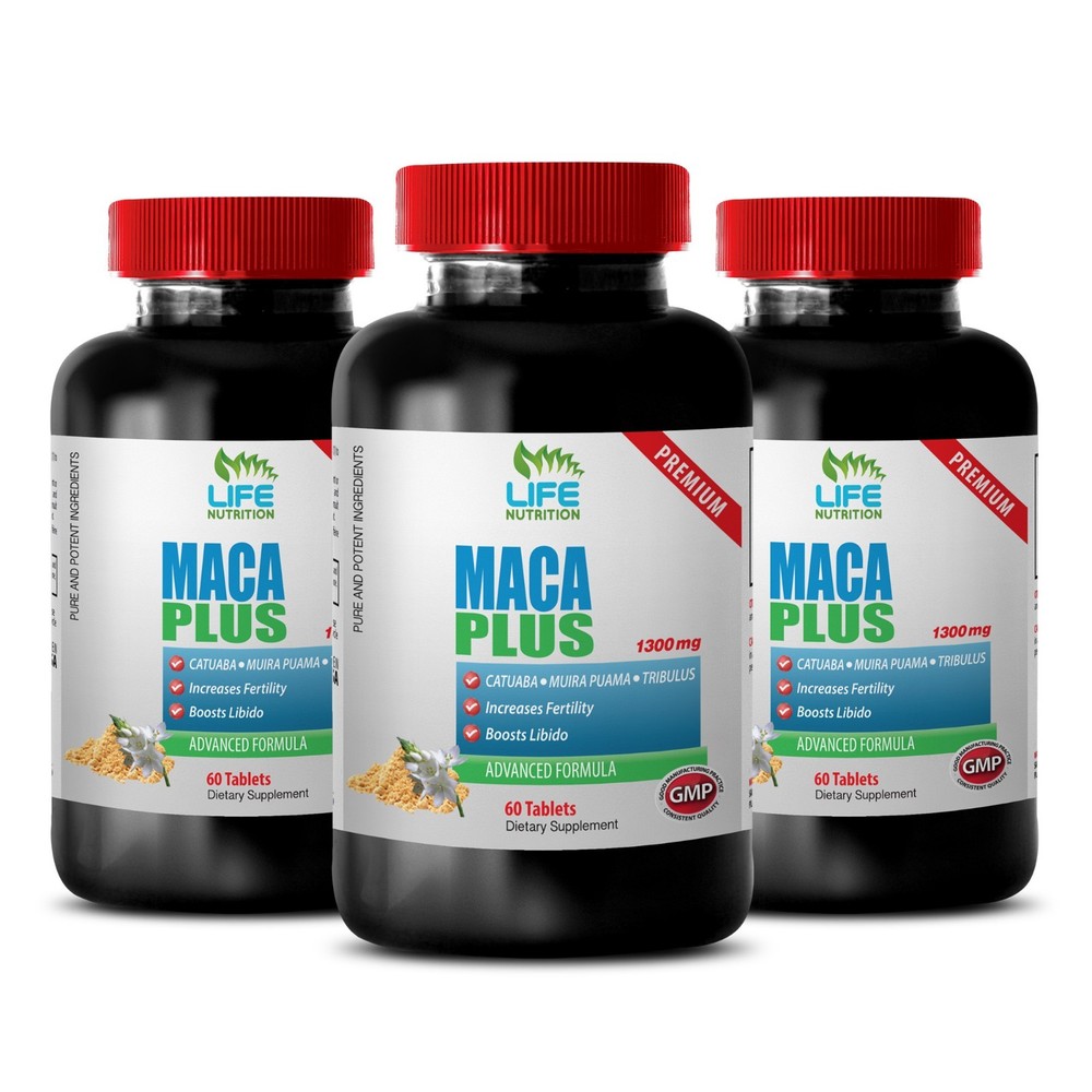 Testosterone Booster For Men Tablets - Maca Complex 1301mg - Tribulus 750 3B