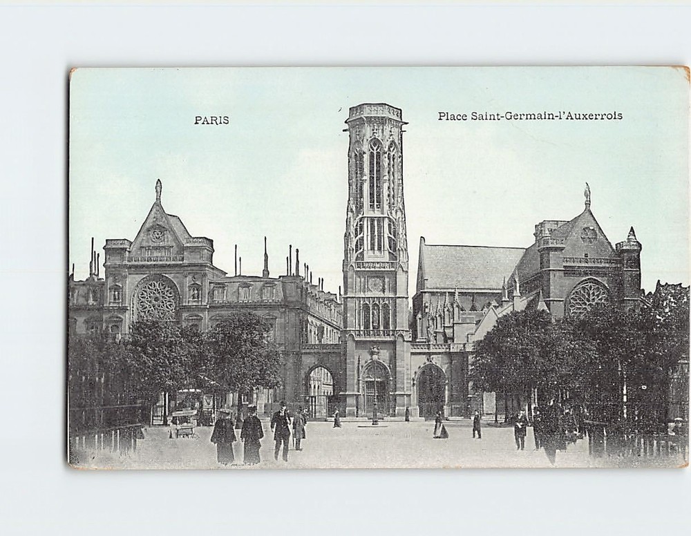 Postcard Church of Saint-Germain l'Auxerrois in Paris France