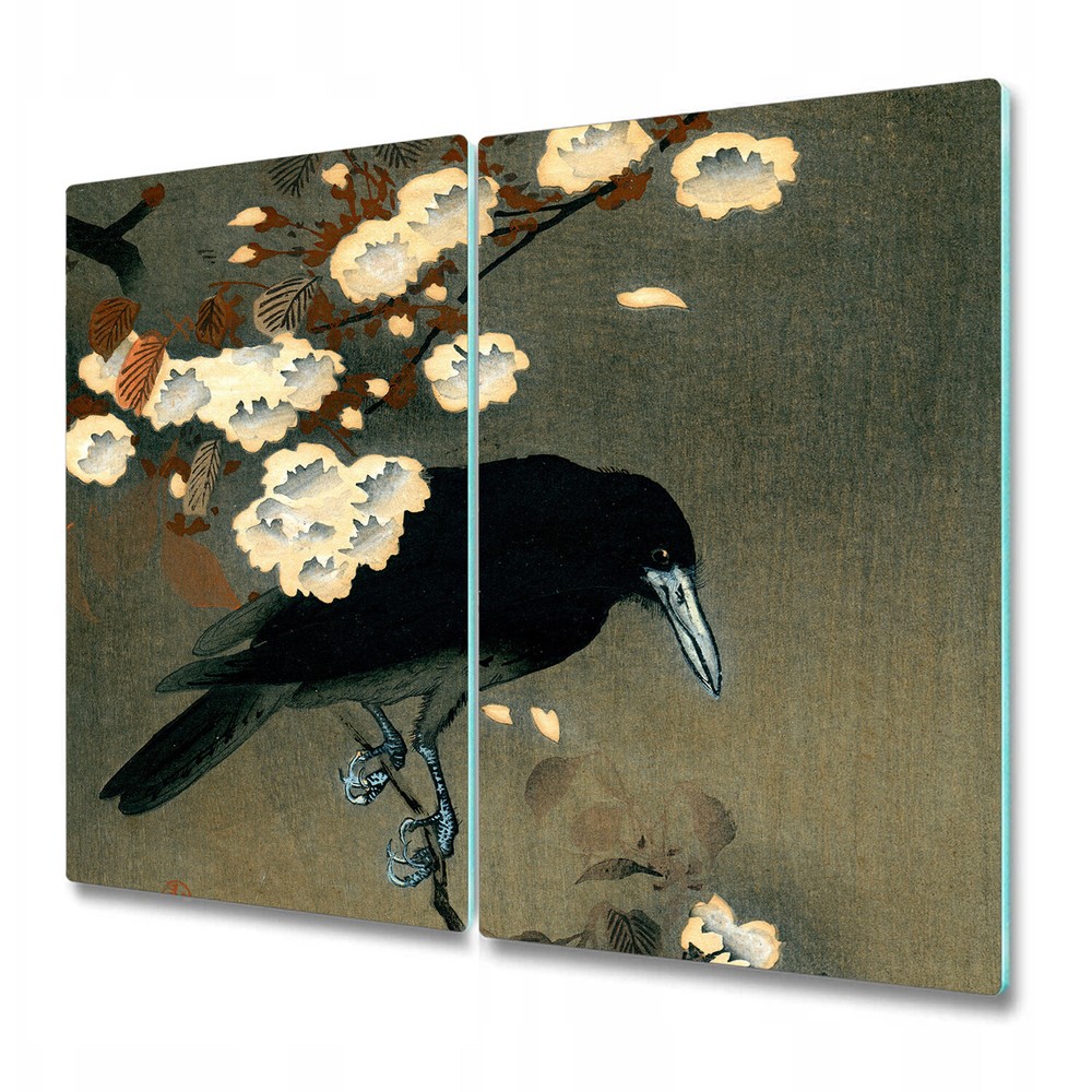 Tempered Glass Chopping Board Utensil Worktop Saver The Crow Painting 2x30x52