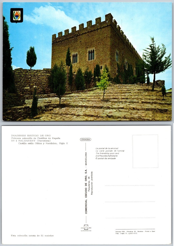 Continental Castillo De Onda Espana Postcard