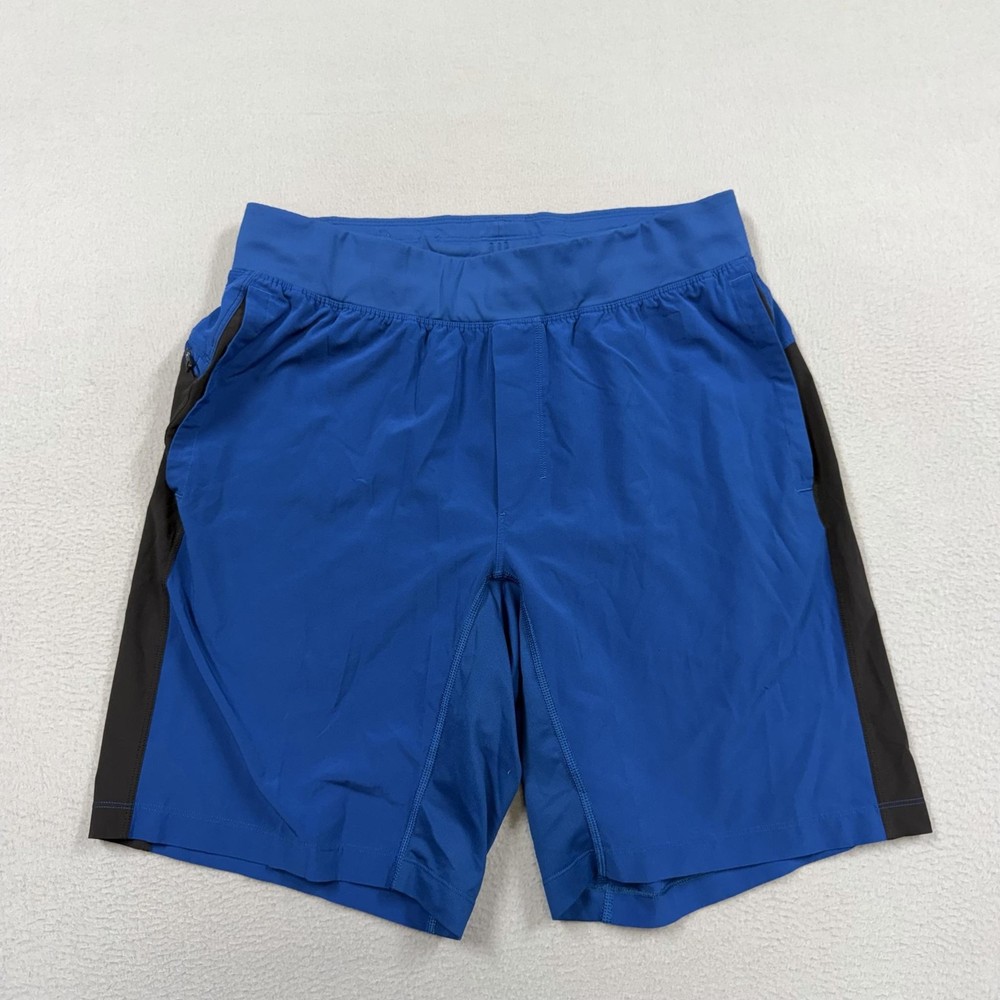 Lululemon Shorts Mens Larg Blue Colorblock Lined 9
